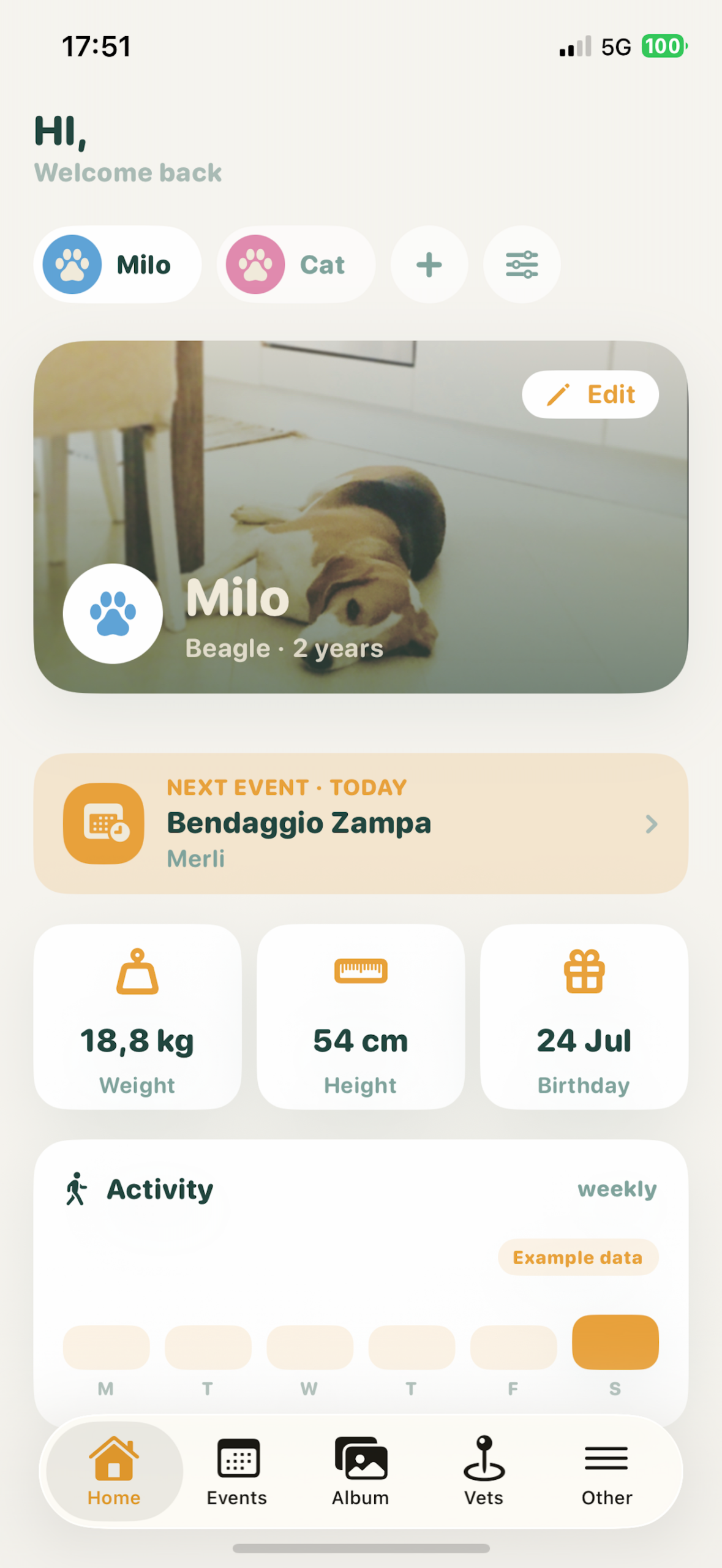 Friendly home screen